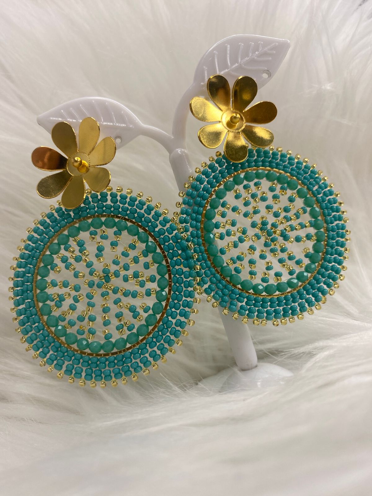 Nuevos Aretes Mandala Mostacilla