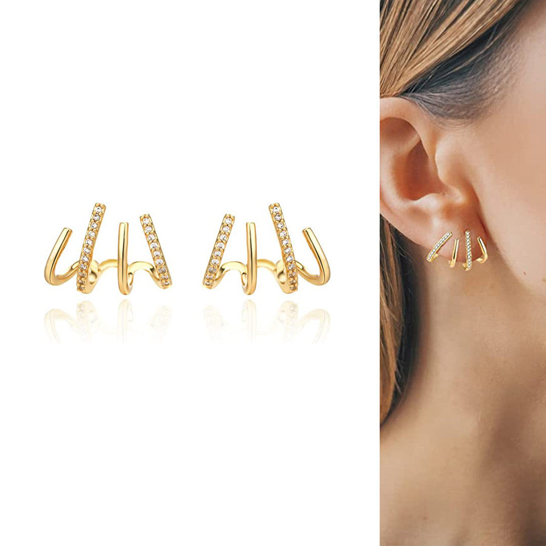 NUEVOS ARETES CLAW JOYERIA PARA MUJER