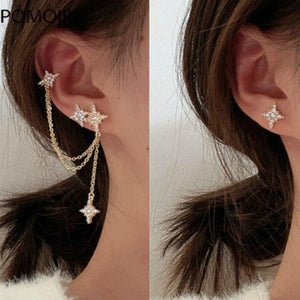 NUEVOS ARETES MODA COREANA ESTRELLAS