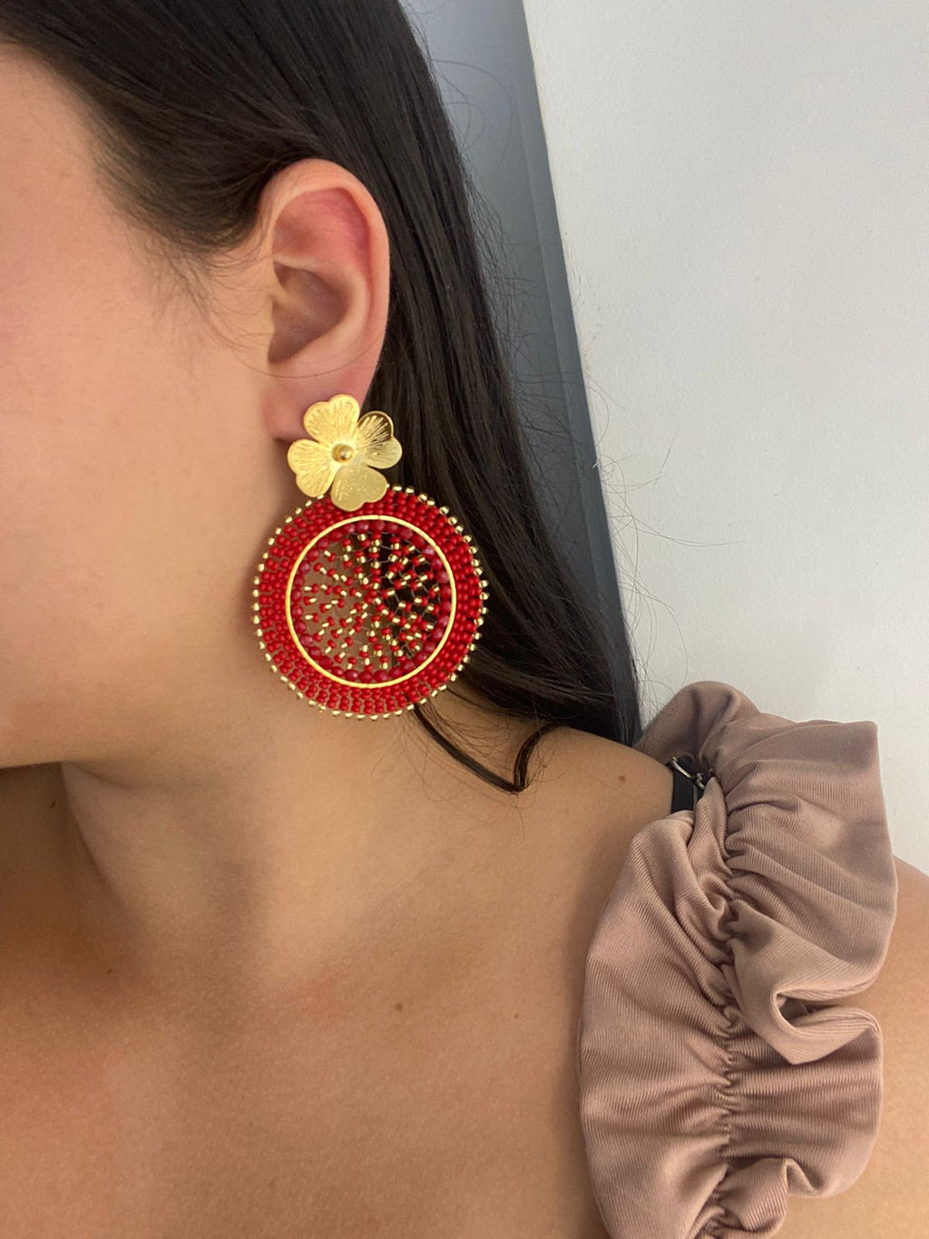 Nuevos Aretes Mandala Mostacilla