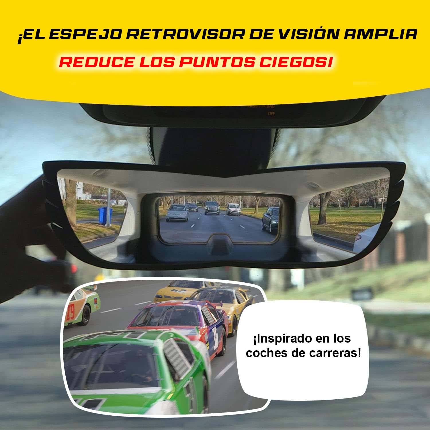 Nuevo Espejo Retrovisor Para Auto Gran Angular