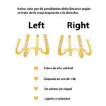 NUEVOS ARETES CLAW JOYERIA PARA MUJER