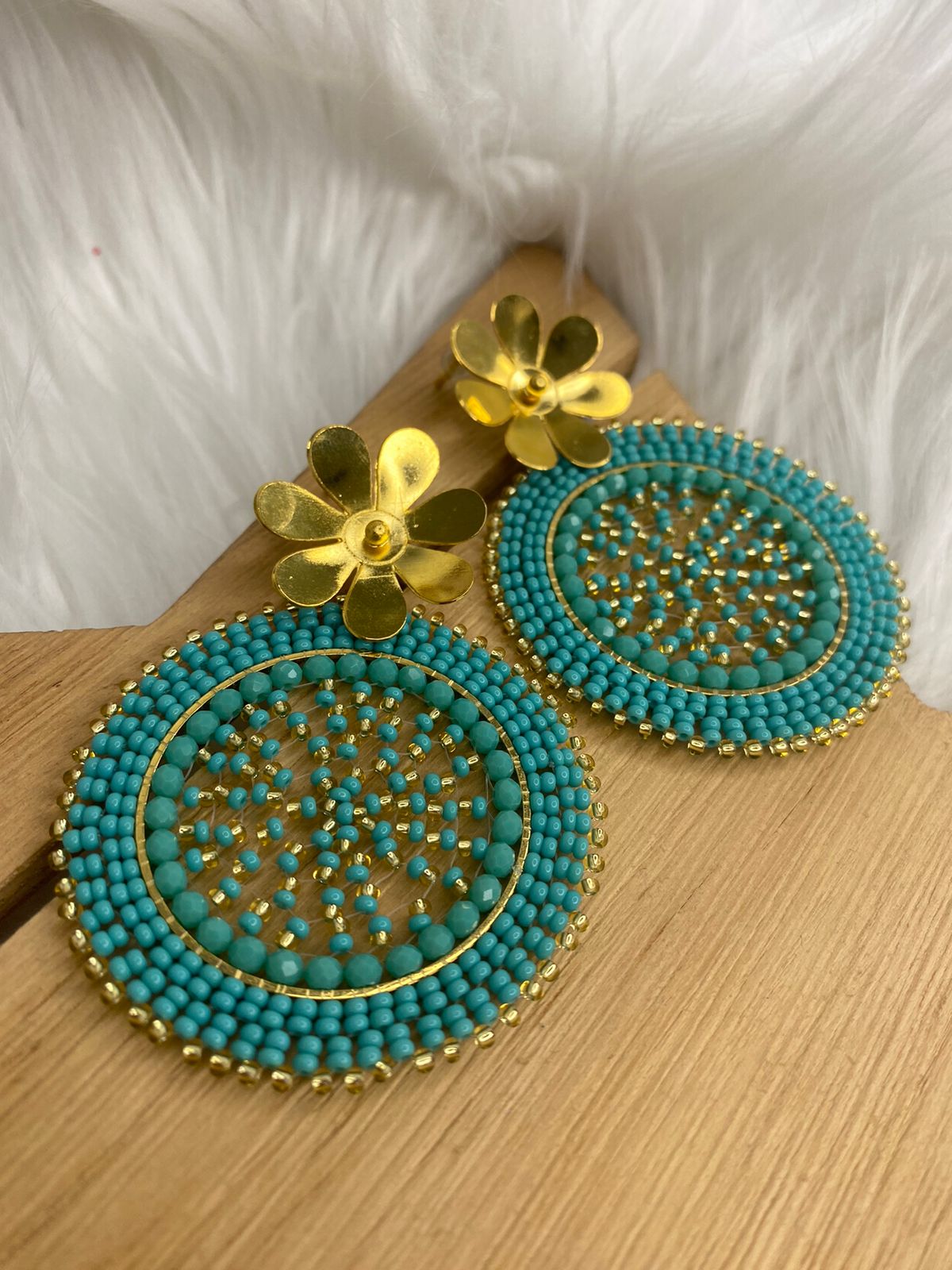 Nuevos Aretes Mandala Mostacilla